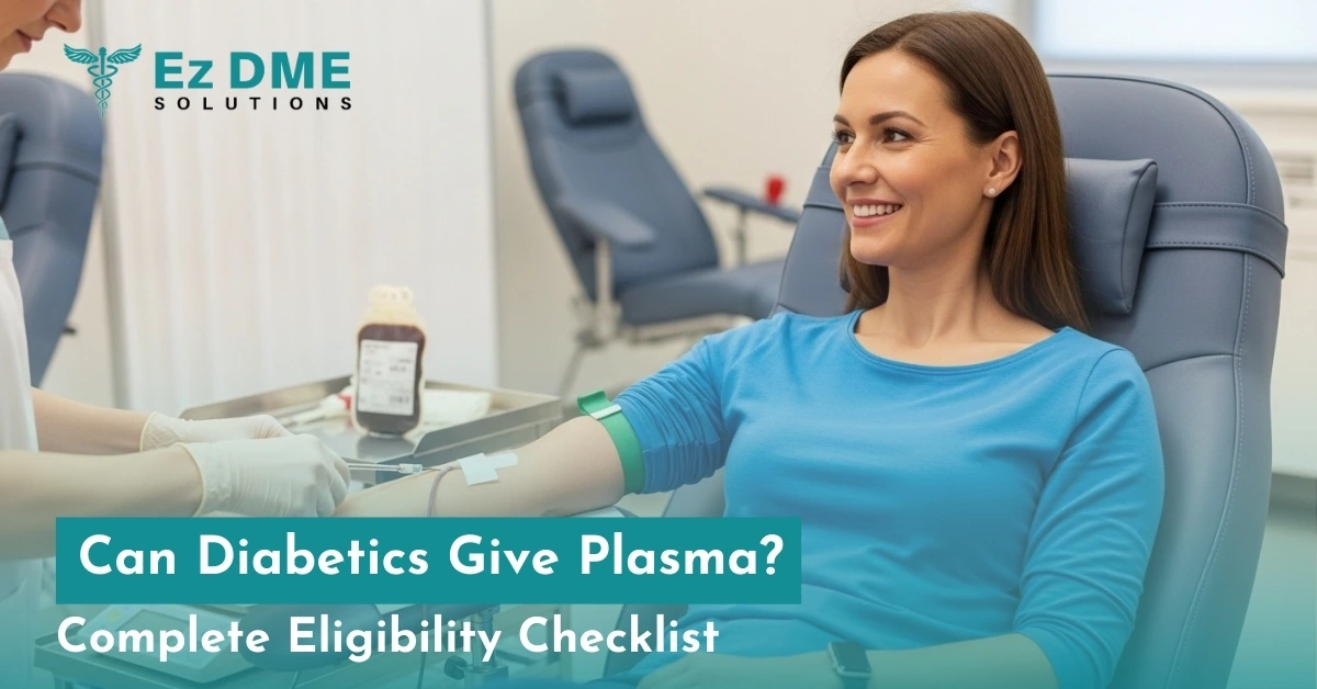 Can Diabetics give plasma